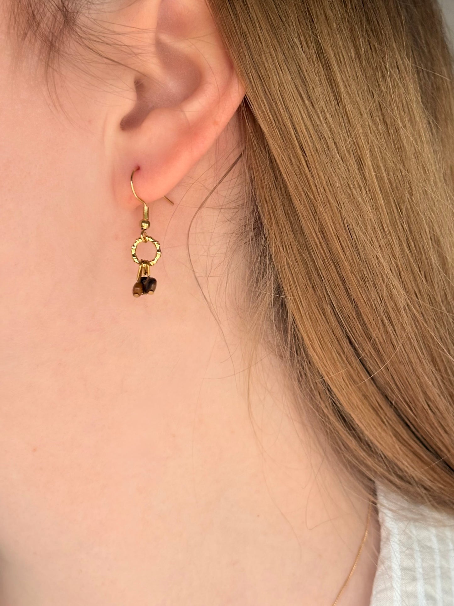 Boucles d’oreilles pierres naturelles