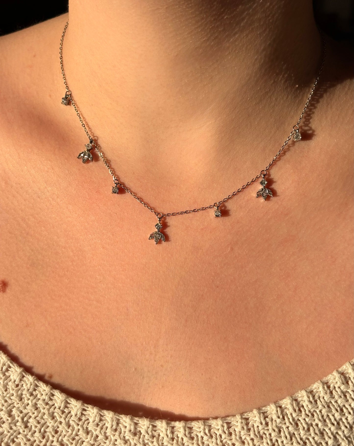 Collier Jasmine Argent