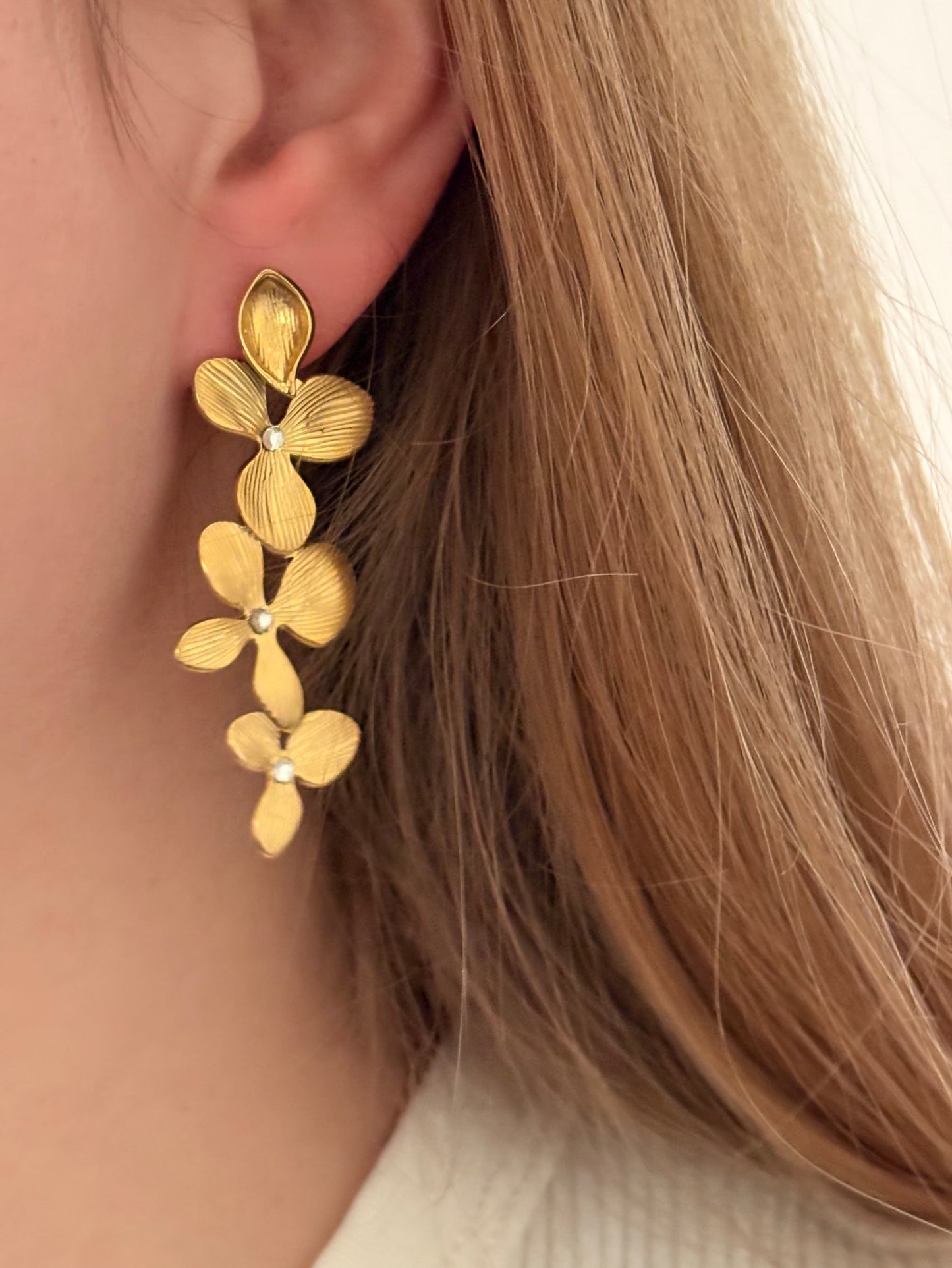 Boucles d’oreilles feuillages