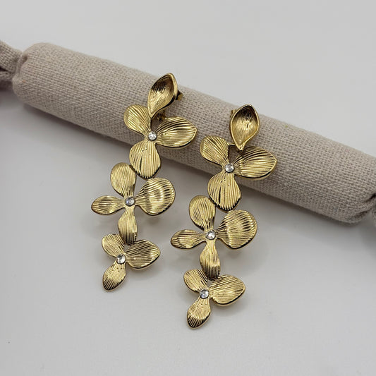 Boucles d’oreilles feuillages
