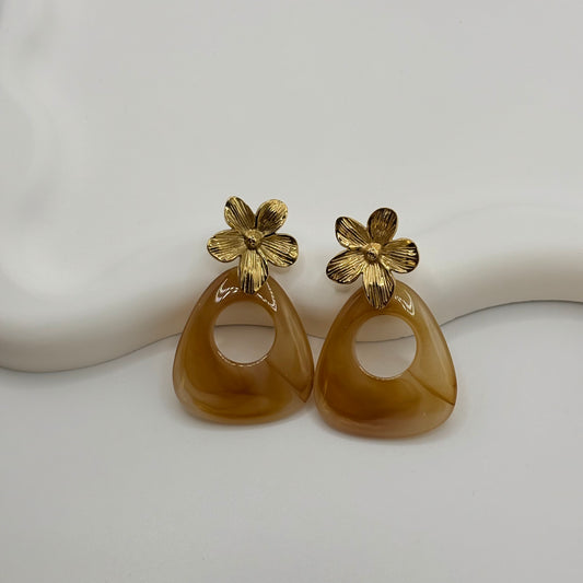 Boucles d’oreilles Ambre