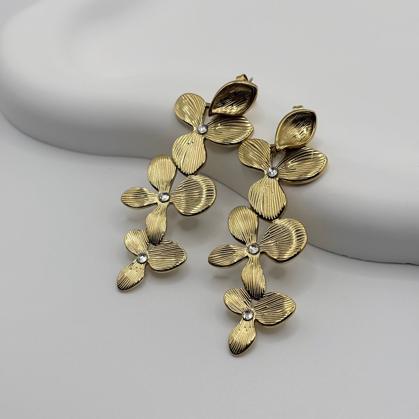 Boucles d’oreilles feuillages